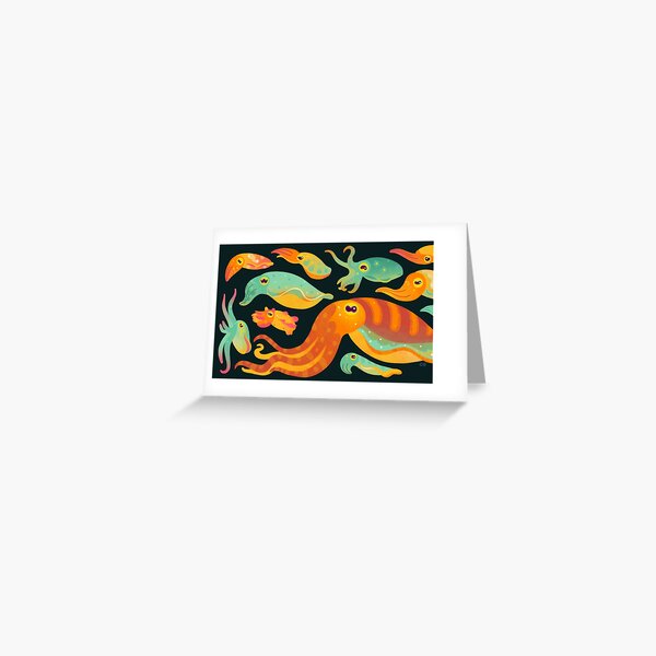 Cuttlefish - dark Greeting Card