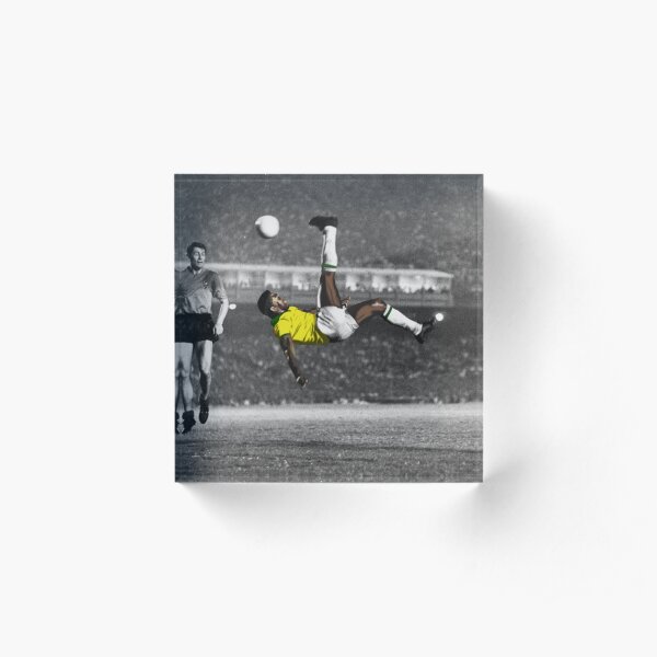 Brazil's Legend Pele Acrylic Block