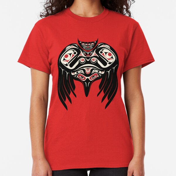 Raven Crow in a Pacific North West Style, Native American Style Classic T-Shirt
