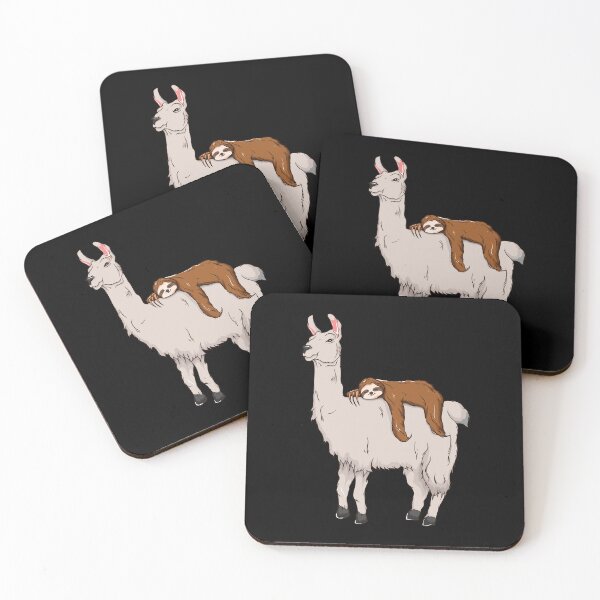 Item preview, Cute & Funny Sloth Sleeping on Llama Friends designed and sold by perfectpresents.