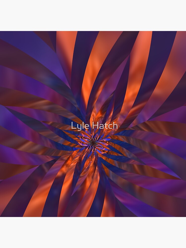 Abstract in Orange and Purple by lyle58