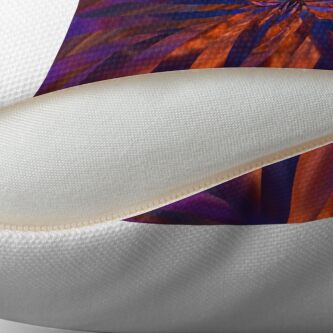 Alternate view of Abstract in Orange and Purple Throw Pillow