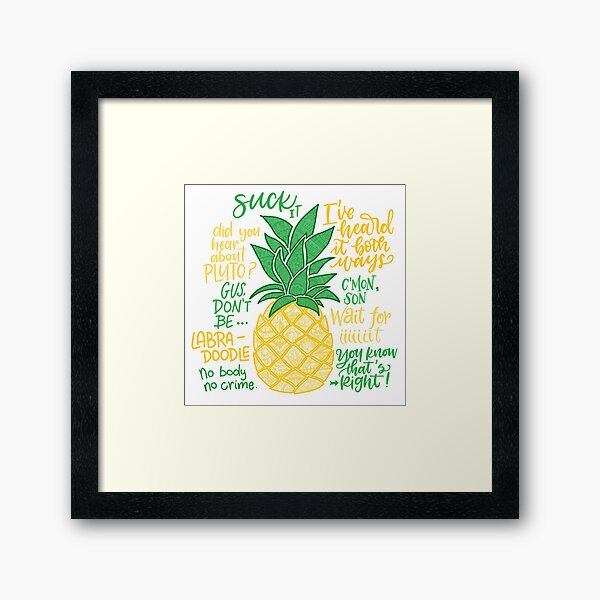 Psych - Quotes Framed Art Print