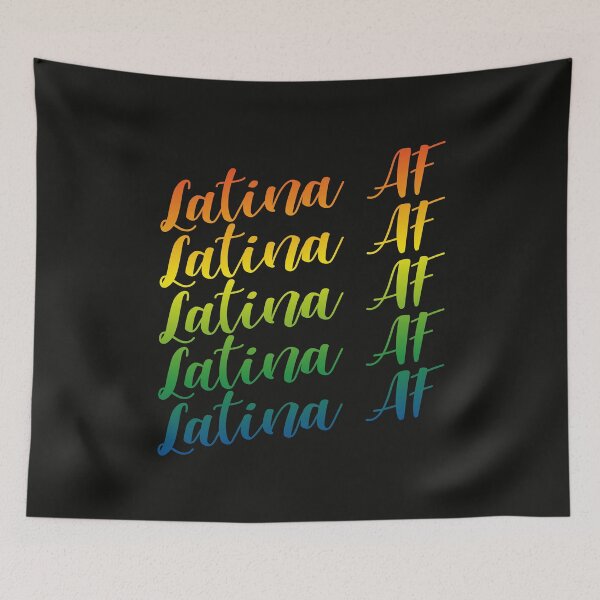 Artikelvorschau, Latina AF Regenbogenfarben mit National Latin Counties Flag Farben Hispanic Heritage Month entworfen und verkauft von alenaz.