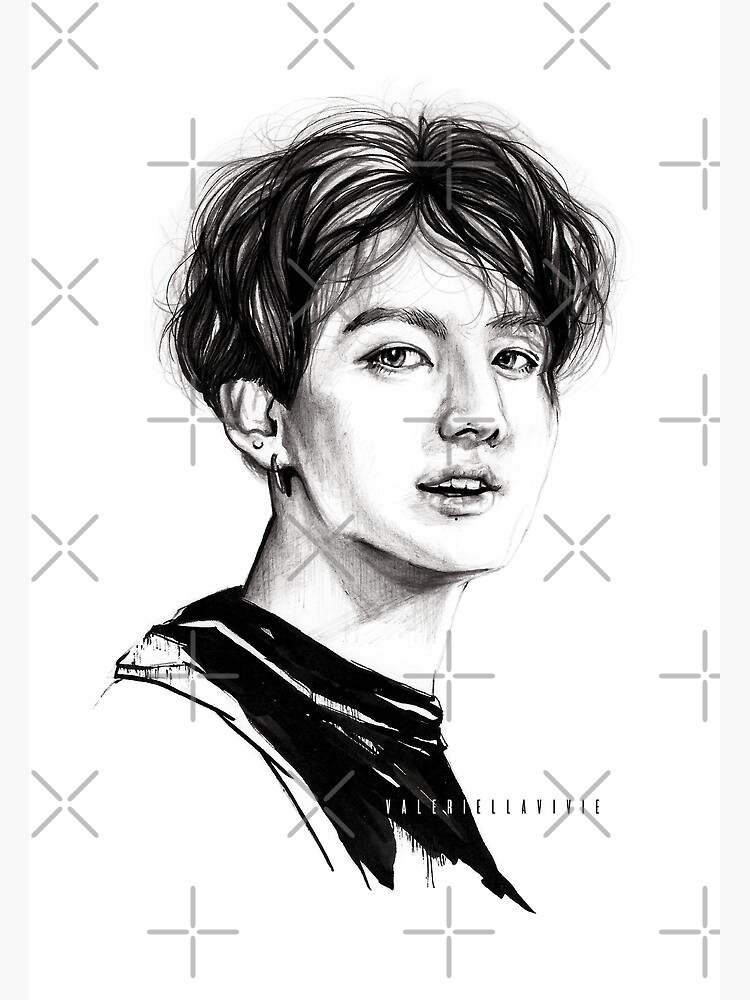 BTS Jungkook BE Print of Original Drawing 