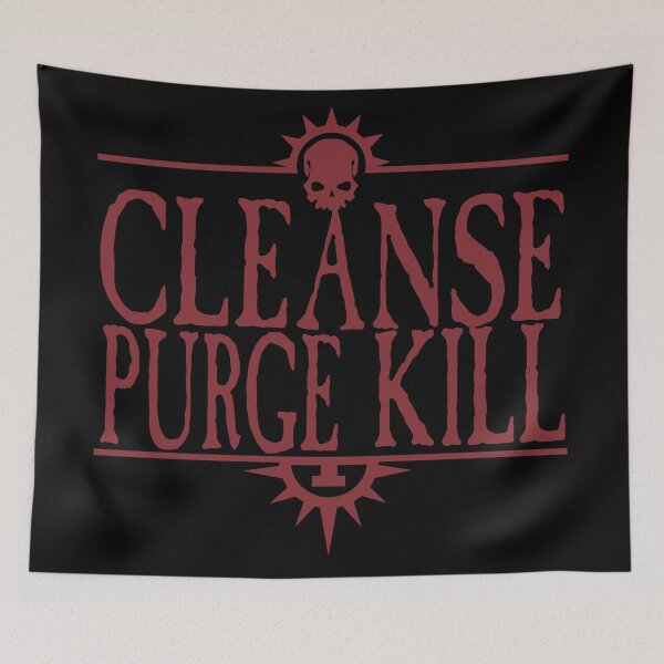Item preview, Cleanse Purge Kill Gore designed and sold by SideQuest - Scribbled Chaos!.