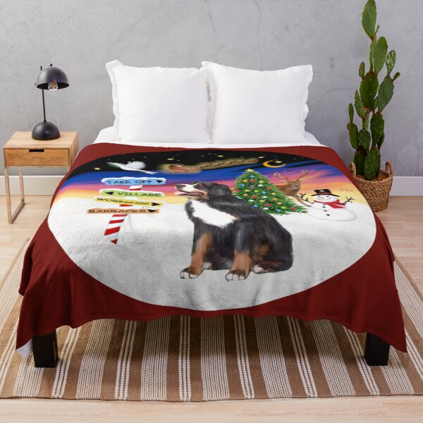 Item preview, Christmas Signs with a Bernese Mountain Dog designed and sold by JeanBFitzgerald.