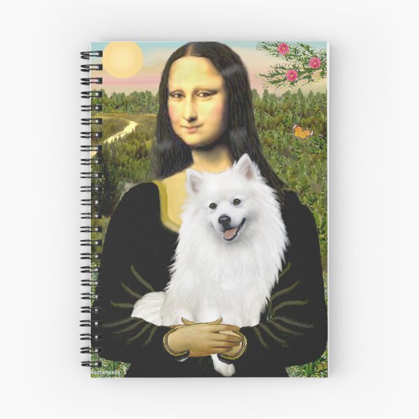 Item preview, Mona Lisa and her American Eskimo Dog designed and sold by JeanBFitzgerald.
