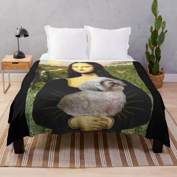 Item preview, Mona Lisa and her Lhasa Apso designed and sold by JeanBFitzgerald.