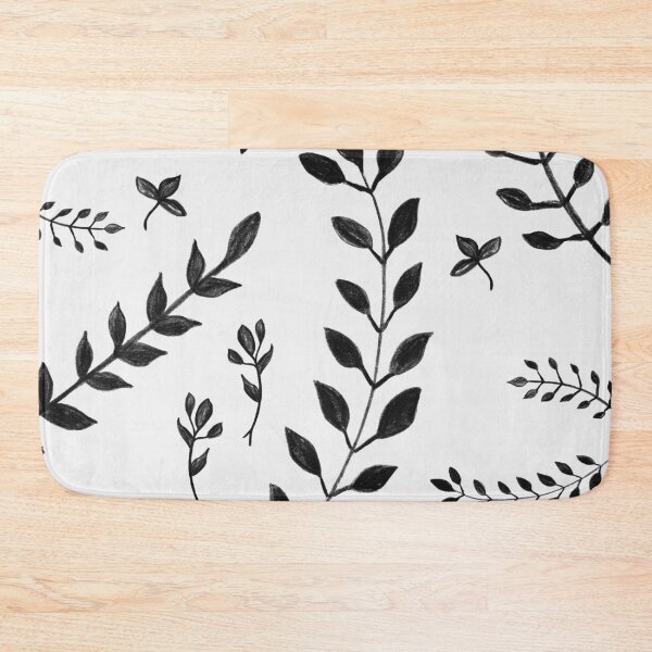 Item preview, Black & White Leaves Pattern #4 #drawing #decor #art designed and sold by Anita's & Bella's Art.