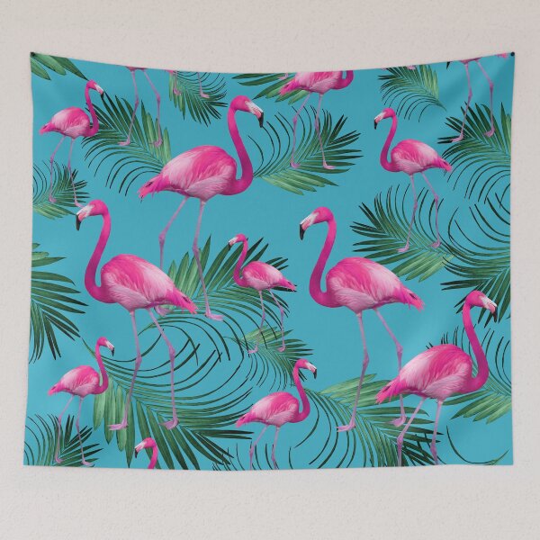 Item preview, Summer Flamingo Palm Vibes #2 #tropical #decor #art  designed and sold by Anita's & Bella's Art.