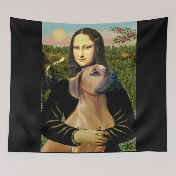 Item preview, Mona Lisa and her Rhodesian Ridgeback designed and sold by JeanBFitzgerald.