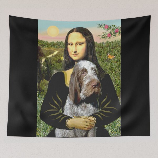 Item preview, Mona Lisa and her Italian Spinone (roan colored) designed and sold by JeanBFitzgerald.