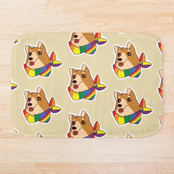 Item preview, Gay Queer LGBT+ Rainbow Pride Doggo designed and sold by Finn van Cappelle.