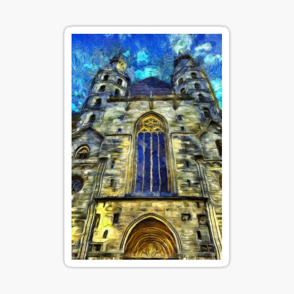 Item preview, St Stephens Cathedral Vienna Van Gogh designed and sold by bejacs.