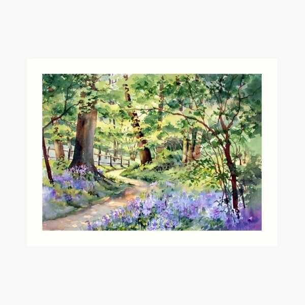Bluebell Wood Art Print