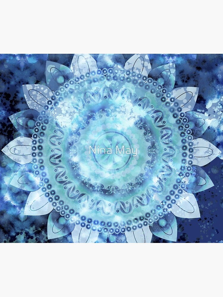 Blue Minted Fizz Mandala by ninabmay