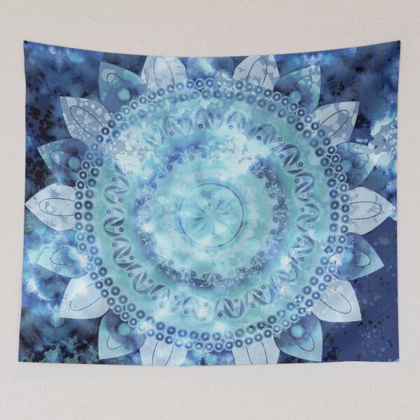 Item preview, Blue Minted Fizz Mandala designed and sold by Nina May Designs.