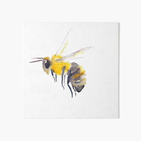 Bee Art Board Print