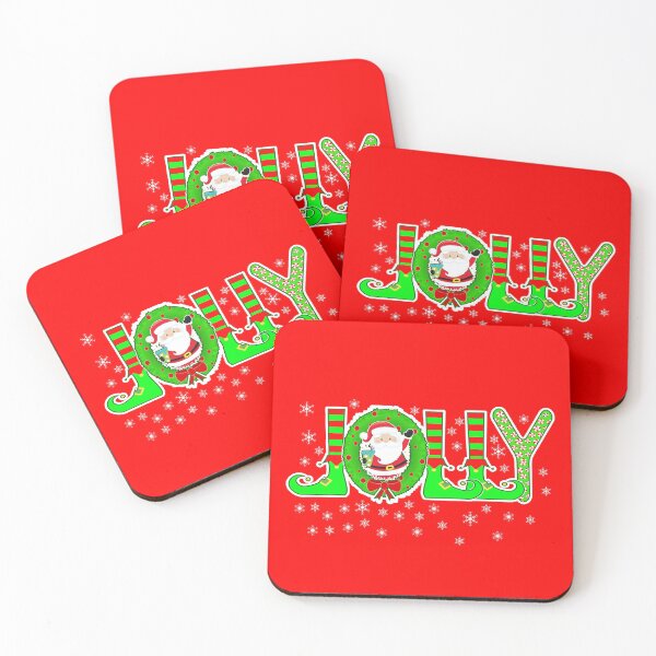Item preview, Jolly Santa Claus Elf Boots Snowflakes Christmas Red Green designed and sold by funnytshirtemp.