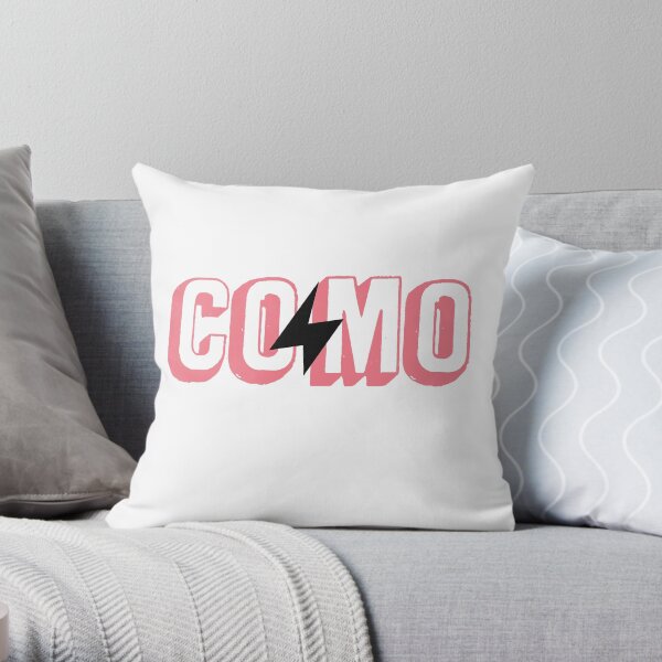 como lightning - pink Throw Pillow