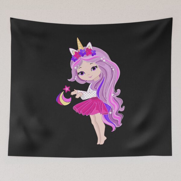 Item preview, Unicorn Girl Pink  designed and sold by apurpleunicorn.