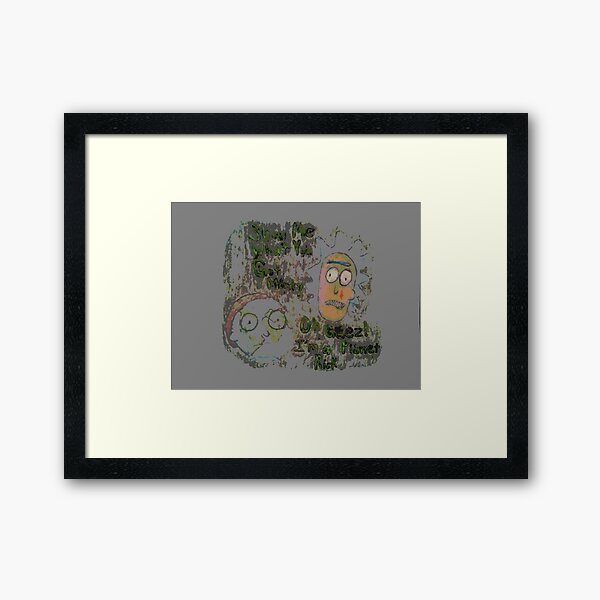 Welcome to planet Morty cartoon Framed Art Print
