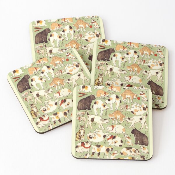 Item preview, JAPANESE CATS  Feline Posture Study designed and sold by BulganLumini.