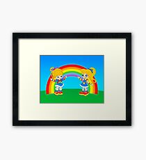 Double Rainbow Framed Print