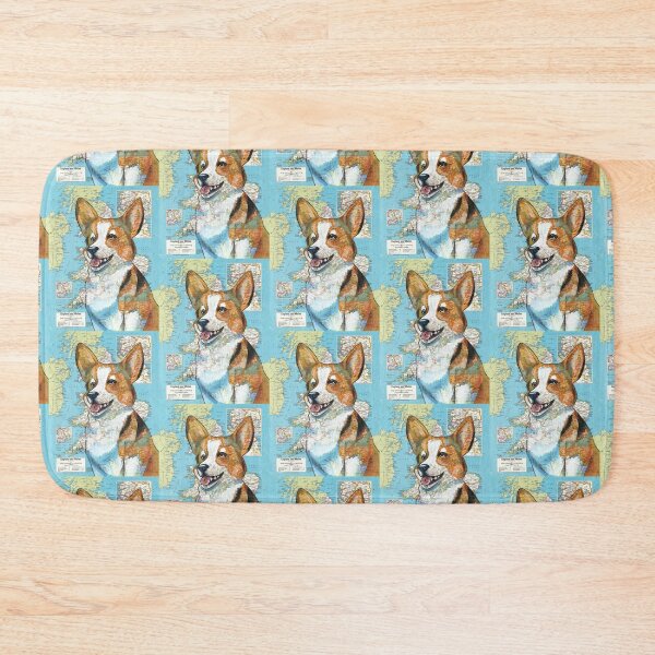 Item preview, Welsh Corgi on Map designed and sold by Elizabeth Staley.