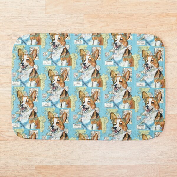 Item preview, Welsh Corgi on Map designed and sold by Elizabeth Staley.