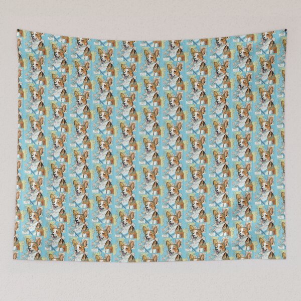 Item preview, Welsh Corgi on Map designed and sold by Elizabeth Staley.