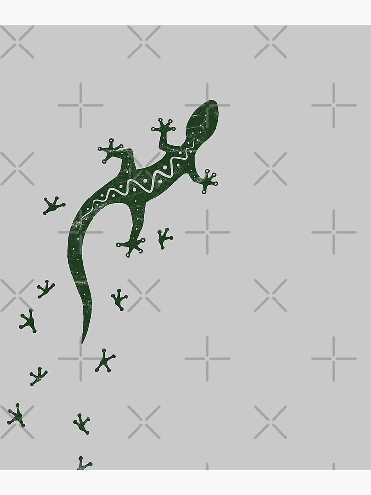 Drawstring gecko store pattern print