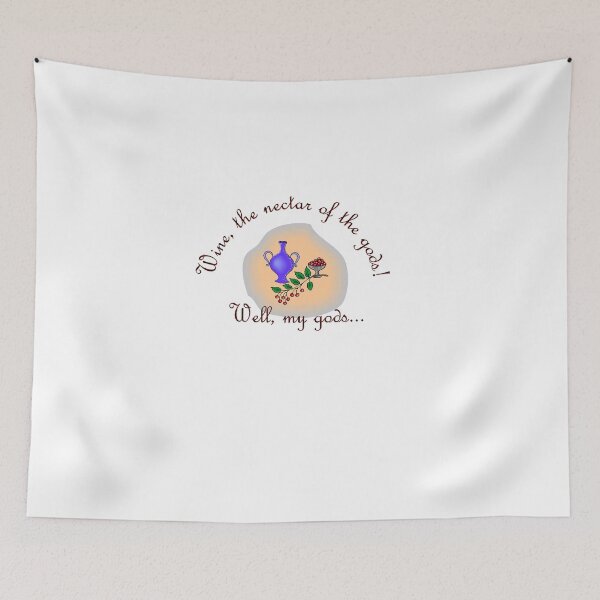 Item preview, Wine, the nectar of the gods! designed and sold by OrangeSwirly.