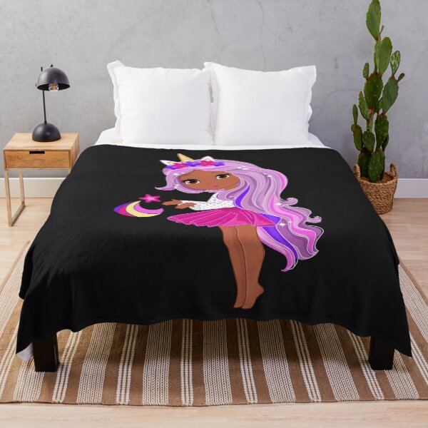 Item preview, Unicorn Girl Pink Black designed and sold by apurpleunicorn.