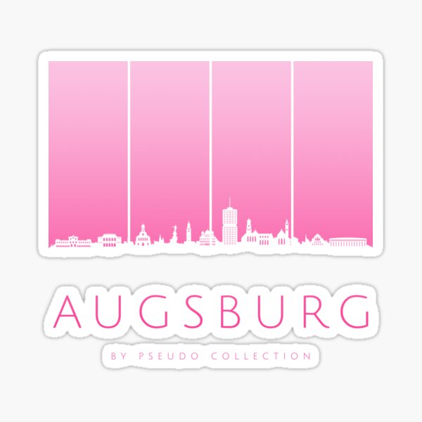 Artikel-Vorschau von Skyline Augsburg Pink, designt und verkauft von PCollection.