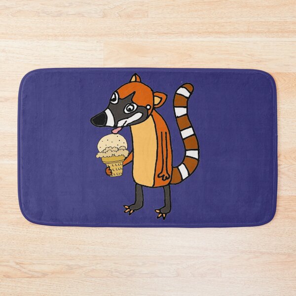 Item preview, Funny Coatimundi eating Ice Cream designed and sold by Nature's Fancy.