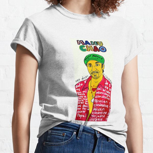Manu Chao Reggae Ska Pop Folk Art Classic T-Shirt
