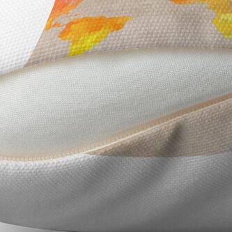 Alternate view of World Map maps Floor Pillow