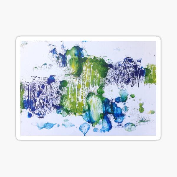 White Cellules - Art aléatoire Sticker