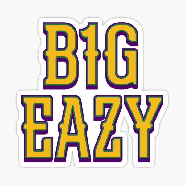 B1g Eazy Whitecity Sticker For Sale By Saturdayac Redbubble