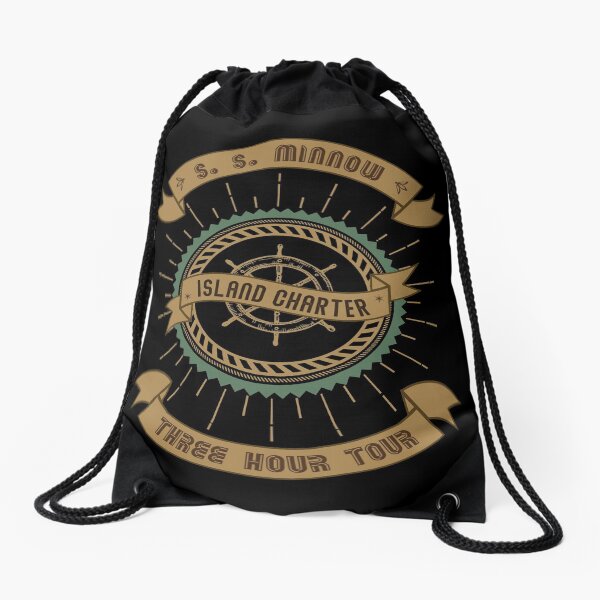 SS Minnow Vintage 80s 90s Classic Boat Boating 3 Hour Tour Drawstring Bag