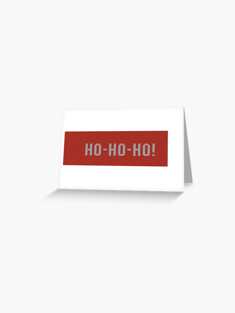 Ho-ho-hello!' Christmas Card