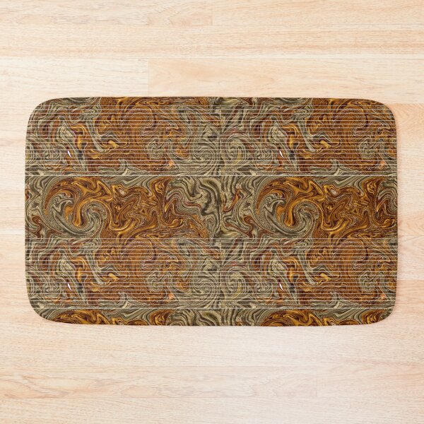 Item preview, Swirl Stitch Chocolate Gold Black designed and sold by PageDesigns.