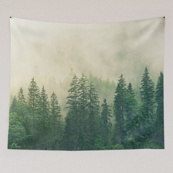 Item preview, Foggy forest designed and sold by strawberiee.