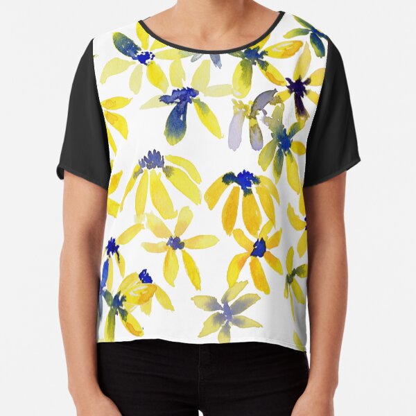 Blue Eyed Susan Chiffon Top