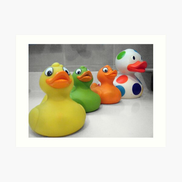 Rubber Duckies Art Print