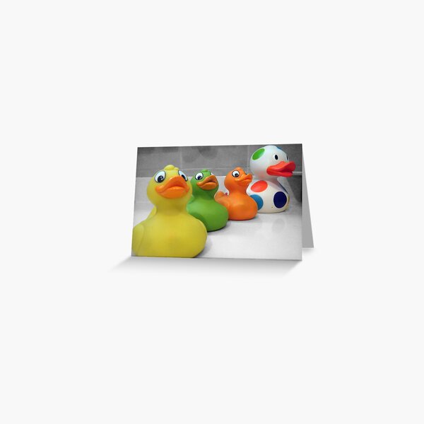 Rubber Duckies Greeting Card