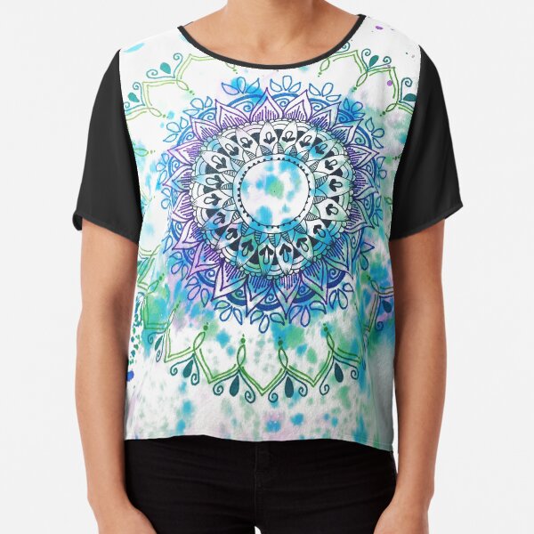 Mandala Splash Chiffon Top