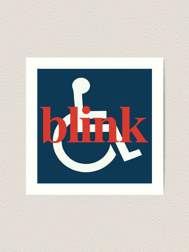 Vintage Blink 182 Pre 182 Wheelchair Design Art Print By Thenativepanda Redbubble